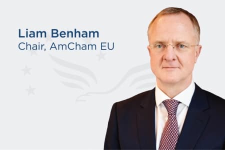 Liam Benham elected as Chair of AmCham EU