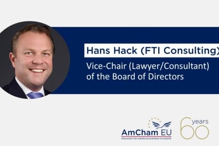 AmCham EU confirms new Vice-Chair (Lawyer/Consultant) of the Board of Directors