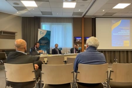 Discussing trade with the European Liberal Forum