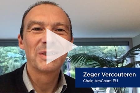 AmCham EU Chair, Zeger Vercouteren (J&J) speaks about his new role