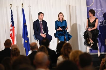 Prime Ministers De Croo and Kallas on the importance of transatlantic ties at AmCham EU’s 60th Anniversary Gala